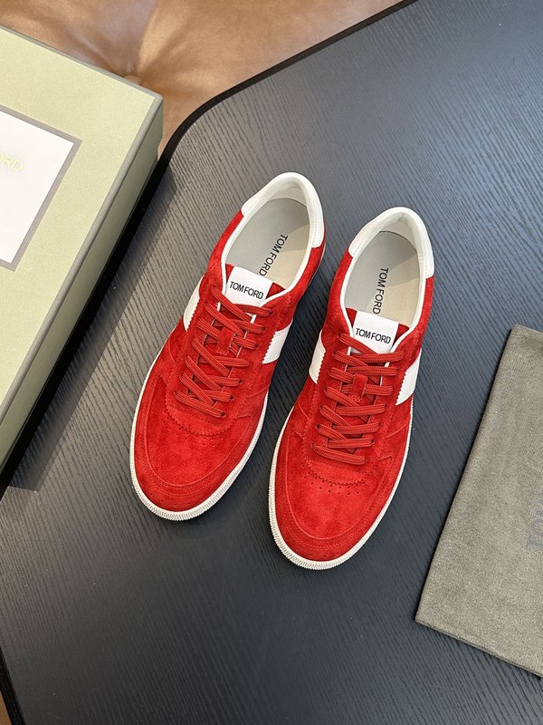 TOM FORD Cambridge 가죽 로우톱 스니커즈 001-195155
