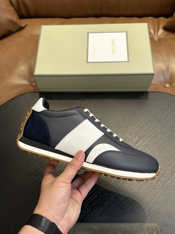 TOM FORD 소가죽 로우탑 스니커즈 001-195158