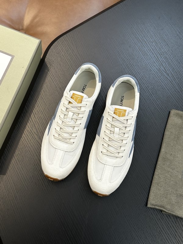TOM FORD 가죽 로우탑 스니커즈 001-195165