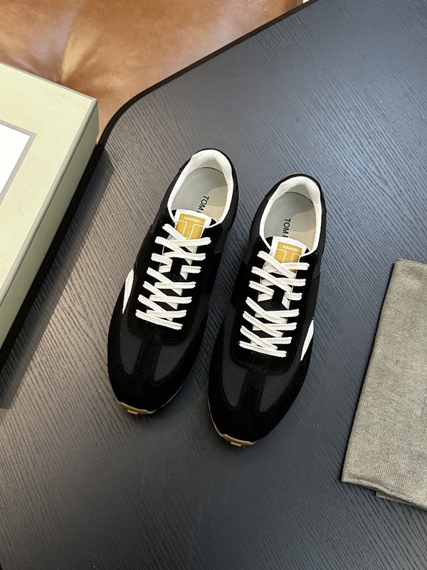 TOM FORD 가죽 로우탑 스니커즈 001-195172