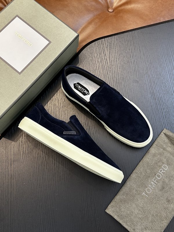 TOM FORD 캠브리지 가죽 로우탑 스니커즈 001-195179