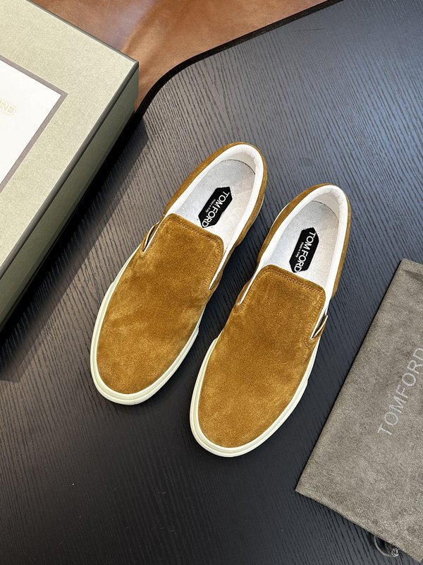 TOM FORD Cambridge 스웨이드 로우톱 슈즈 001-195181