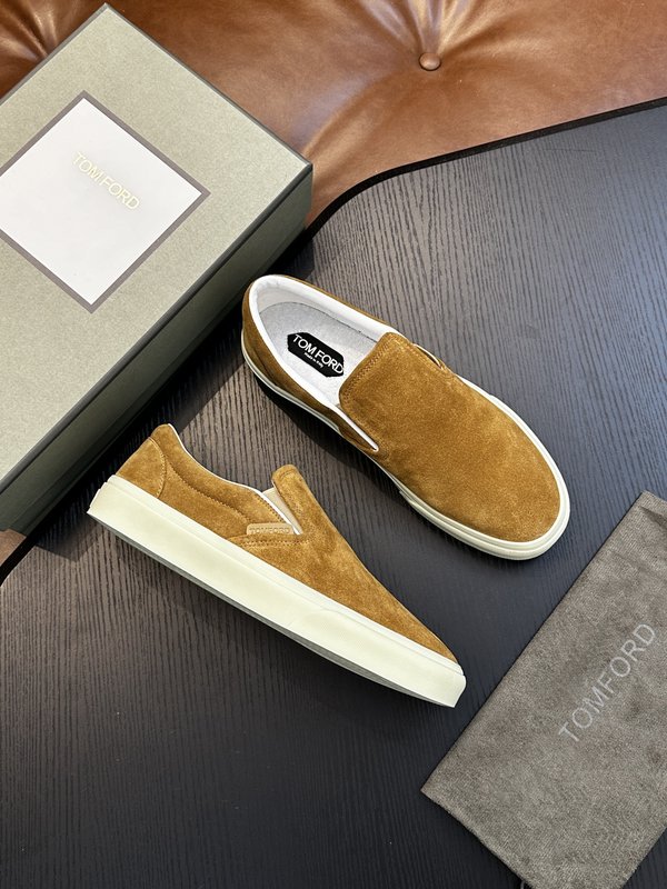 TOM FORD Cambridge 스웨이드 로우톱 슈즈 001-195181