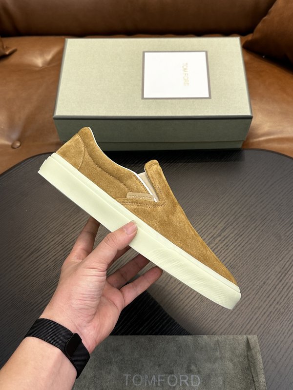 TOM FORD Cambridge 스웨이드 로우톱 슈즈 001-195181