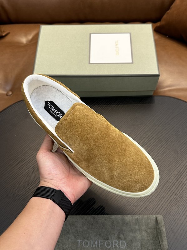 TOM FORD Cambridge 스웨이드 로우톱 슈즈 001-195181