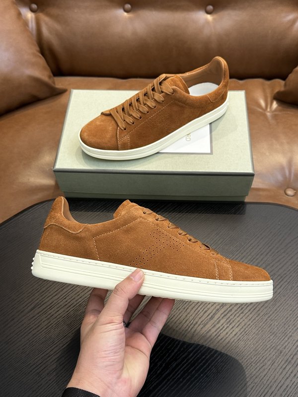 TOM FORD Cambridge 가죽 로우탑 스니커즈 001-195183
