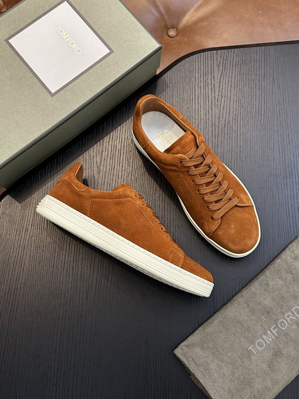 TOM FORD Cambridge 가죽 로우탑 스니커즈 001-195183