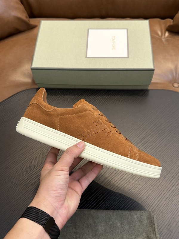 TOM FORD Cambridge 가죽 로우탑 스니커즈 001-195183