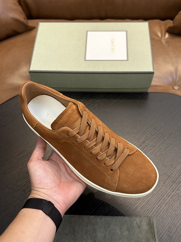 TOM FORD Cambridge 가죽 로우탑 스니커즈 001-195183