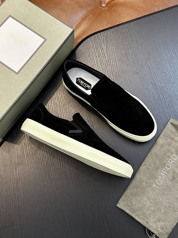 TOM FORD 가죽 로우톱 스니커즈 001-195187