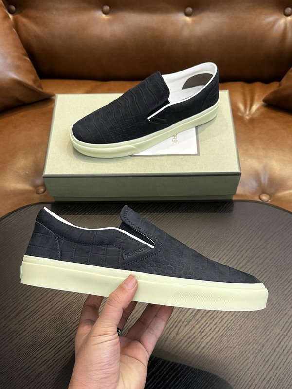 TOM FORD 가죽 로우탑 스니커즈 001-195200