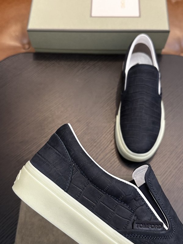TOM FORD 가죽 로우탑 스니커즈 001-195200