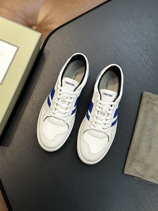 TOM FORD 가죽 로우탑 스니커즈 001-195244