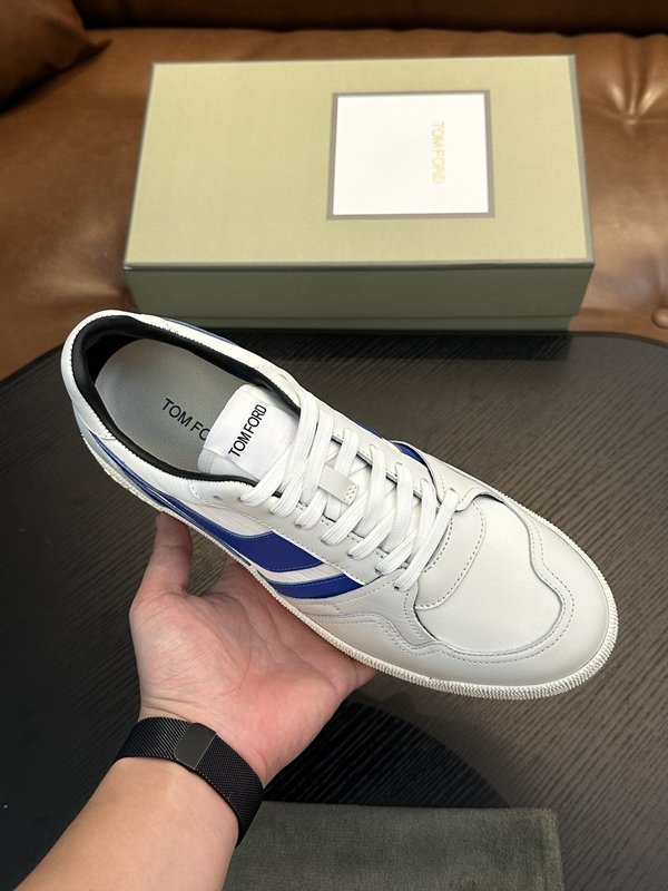 TOM FORD 가죽 로우탑 스니커즈 001-195244