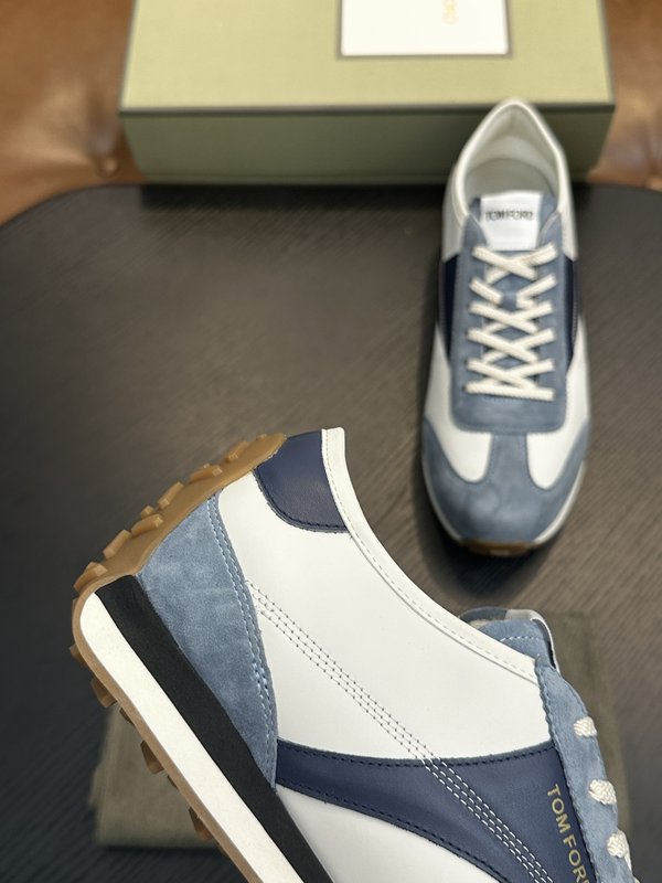 TOM FORD Cambridge 가죽 로우탑 스니커즈 001-195252