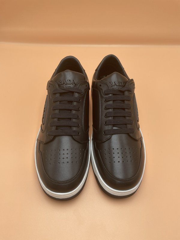 PRADA 오리지널 고품질 소가죽 신발 001-195556