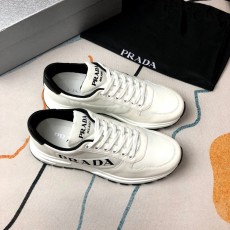 PRADA 프라다 화이트 패브릭 슈즈 001-195601