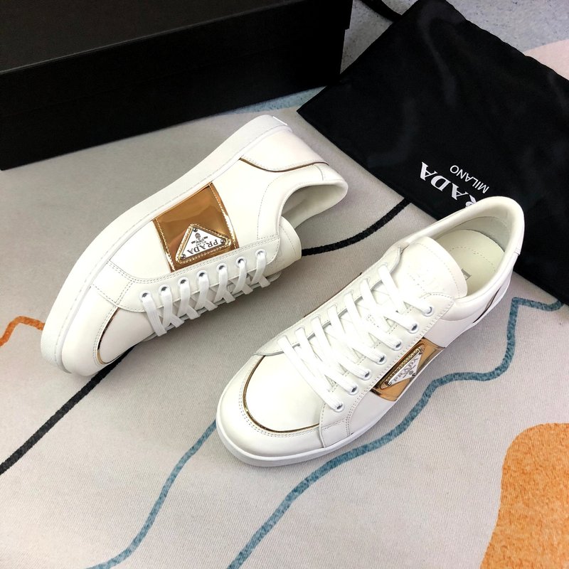 PRADA 프라다 화이트 골드 컬러 슈즈 001-195604