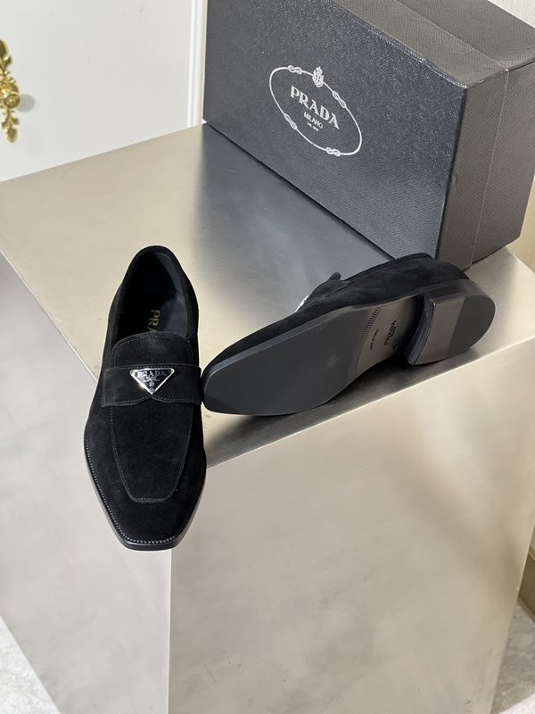 PRADA 남성 비즈니스 캐주얼 가죽 구두 001-195611