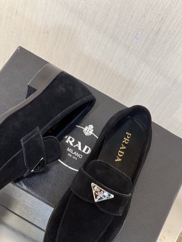 PRADA 남성 비즈니스 캐주얼 가죽 구두 001-195611