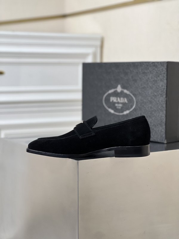 PRADA 남성 비즈니스 캐주얼 가죽 구두 001-195611
