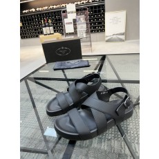 Prada 프라다 남성春夏 가죽 슬리퍼 001-195619