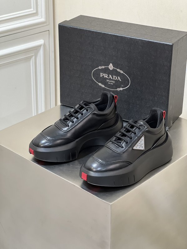 Prada 남성 3D 콘셉트 두꺼운 밑창 캐주얼슈즈 001-195625