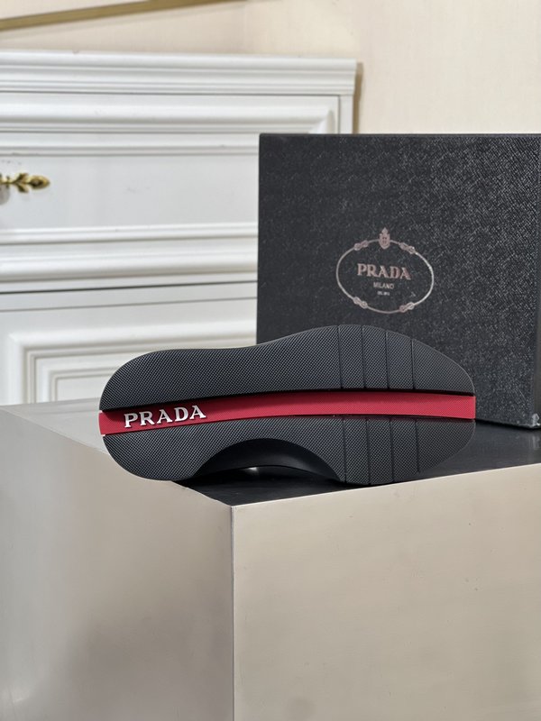 Prada 남성 3D 콘셉트 두꺼운 밑창 캐주얼슈즈 001-195625