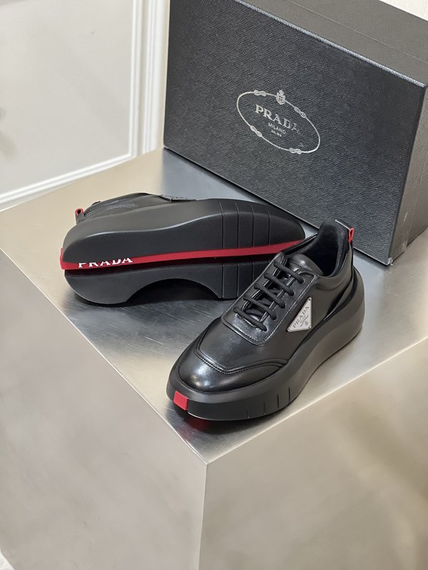 Prada 남성 3D 콘셉트 두꺼운 밑창 캐주얼슈즈 001-195625