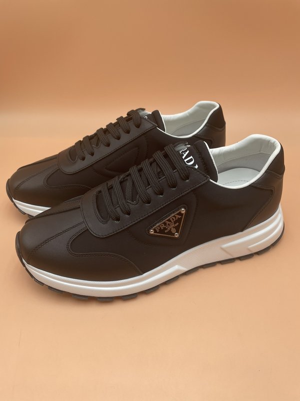 PRADA 오리지널 남성 가죽 방수 캔버스화 001-195651