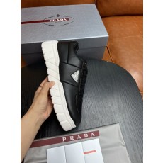 프라다 두꺼운 밑창 캐주얼 운동화 양피 001-195681