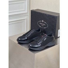 Prada 남성 가죽 두꺼운 바닥 운동화 001-195702
