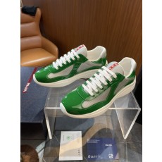 프라다 아메리카스 페인트 가죽 운동화 001-195731
