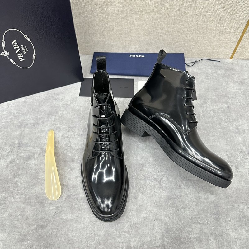 프라다 PRADA 남성 첼시 두꺼운 밑창 부츠 001-195804