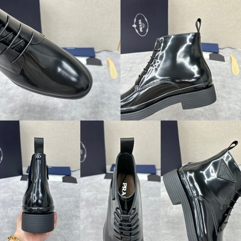 프라다 PRADA 남성 첼시 두꺼운 밑창 부츠 001-195804