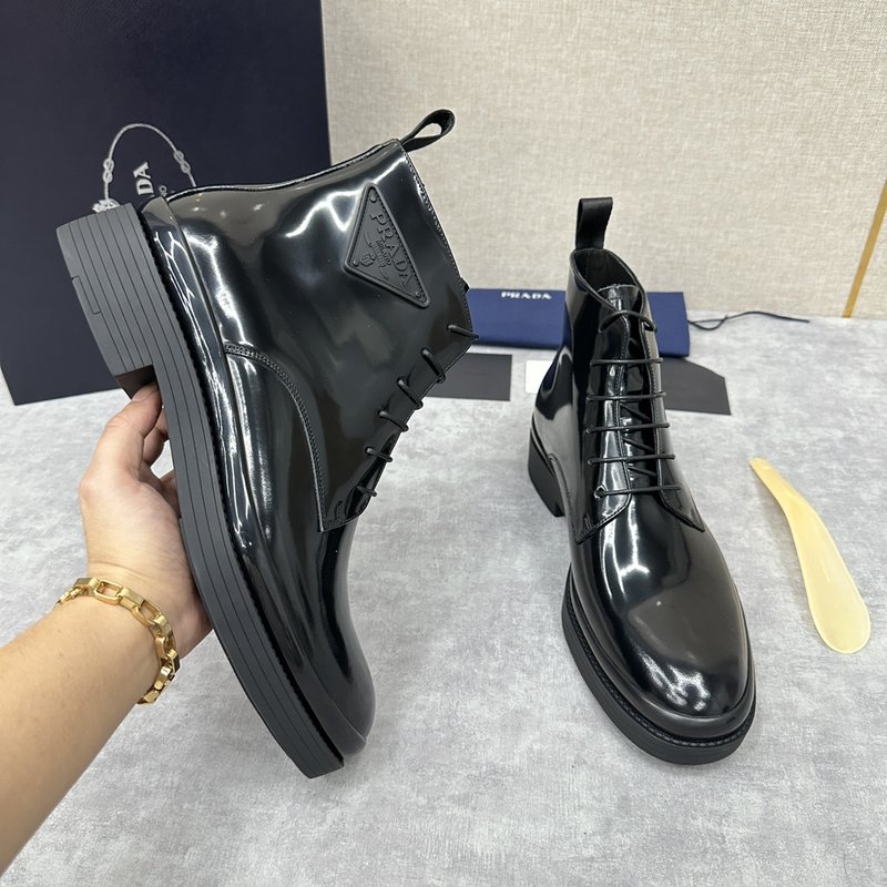 프라다 PRADA 남성 첼시 두꺼운 밑창 부츠 001-195804