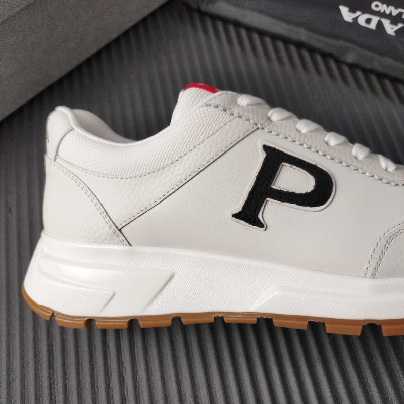 PRADA 화이트 가죽 신제품 신발 001-195824