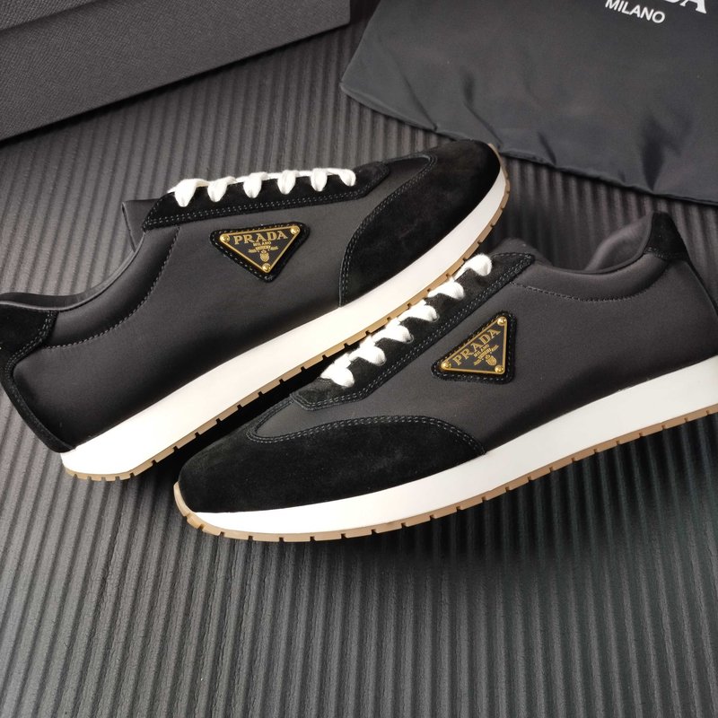 PRADA 블랙 패브릭 캐주얼슈즈 001-195827