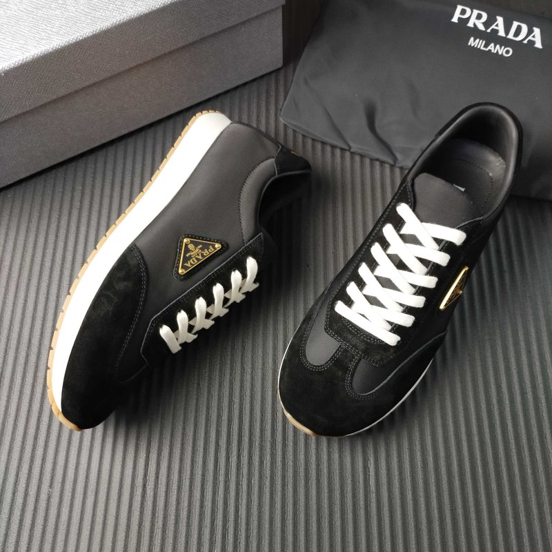 PRADA 블랙 패브릭 캐주얼슈즈 001-195827