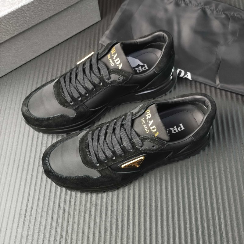 PRADA 프라다 블랙 패브릭 슈즈 001-195831