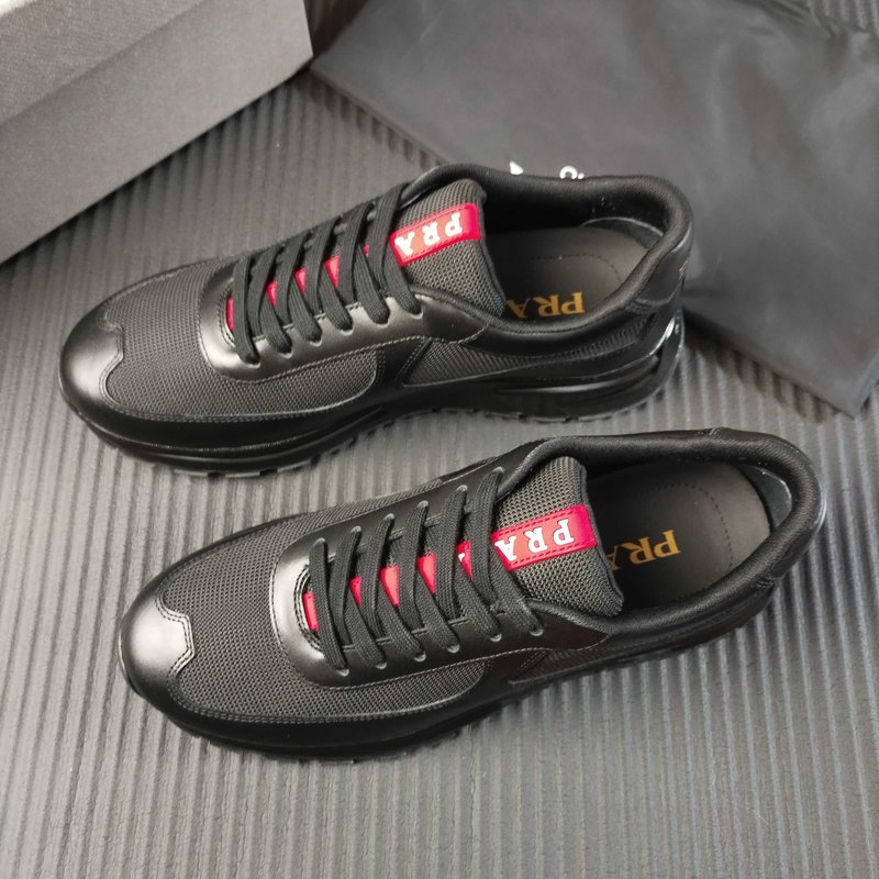 PRADA 프라다 블랙 메쉬 운동화 001-195844