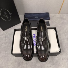 Prada 프라다 사피아노 시리즈 남성 가죽 로퍼 001-195935