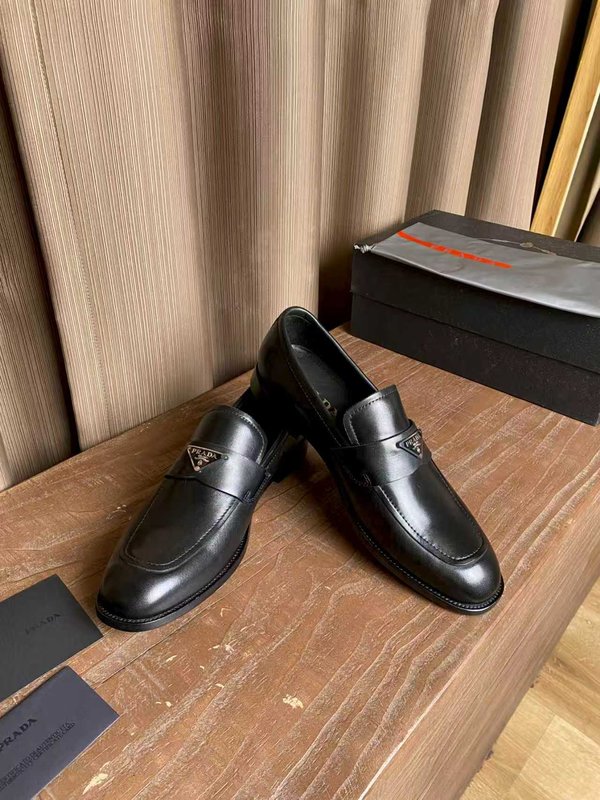 PRADA 남성 오픈비즈 소가죽 수제 구두 001-195988