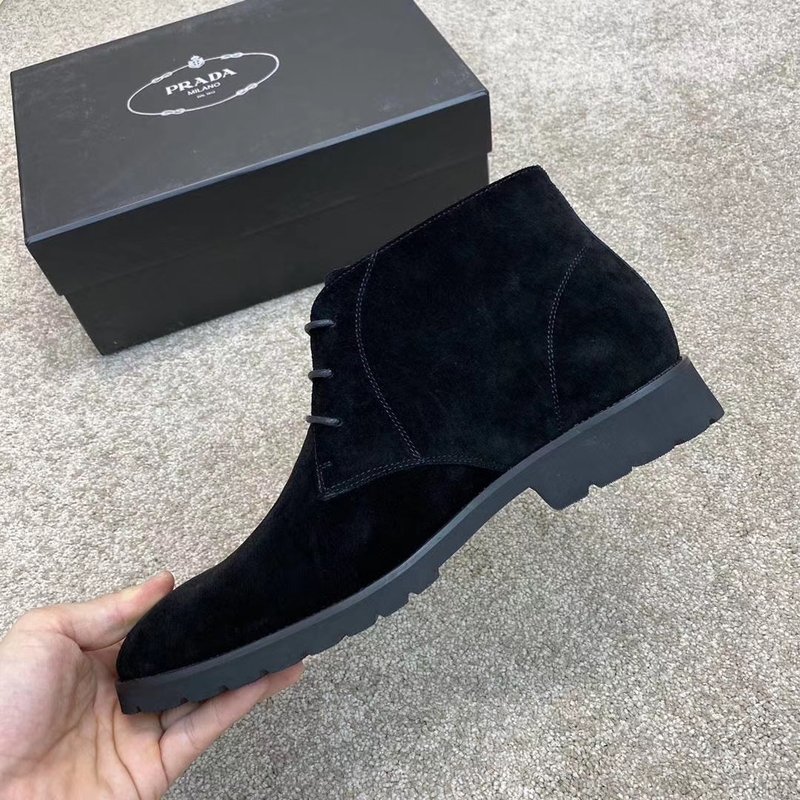 Prada 남성 비즈니스 캐주얼 소가죽 부츠 001-196011
