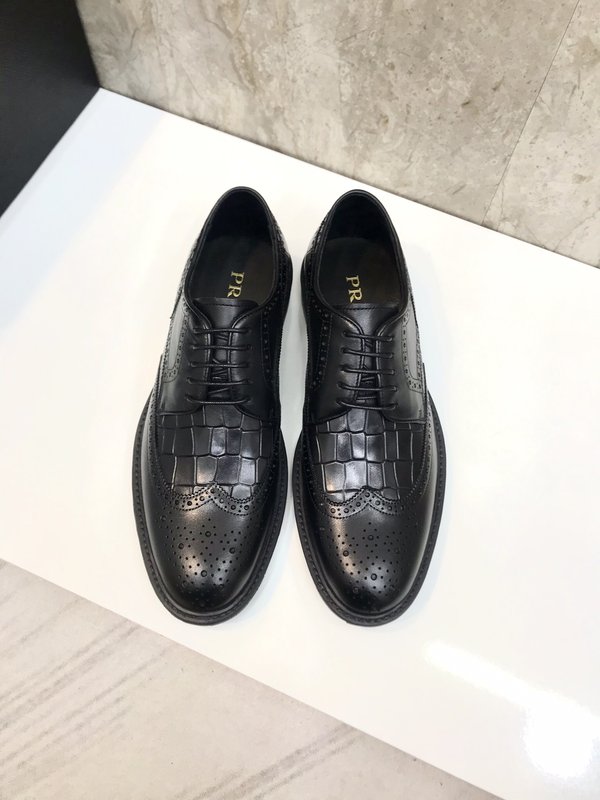 프라다 PRADA 남성 정장 가죽 슈즈 슬립온 001-196014