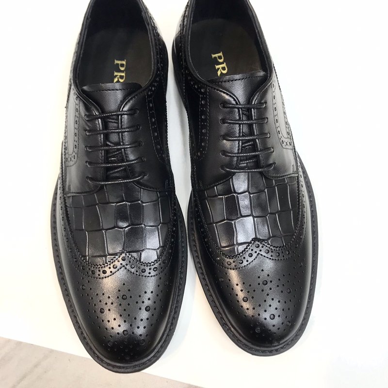 프라다 PRADA 남성 정장 가죽 슈즈 슬립온 001-196014