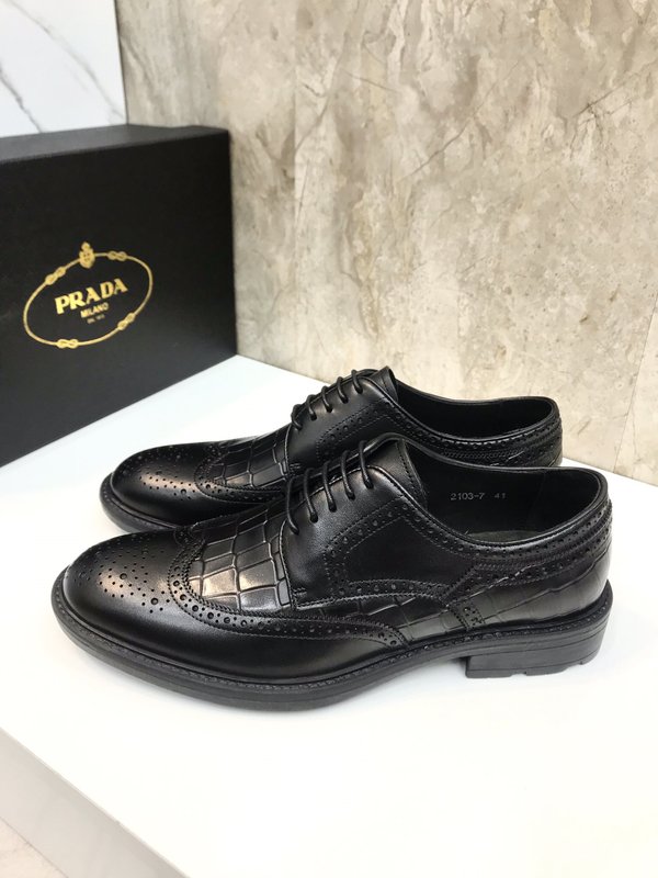프라다 PRADA 남성 정장 가죽 슈즈 슬립온 001-196014