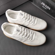 PRADA 프라다 화이트 운동 캐주얼 슈즈 001-196044