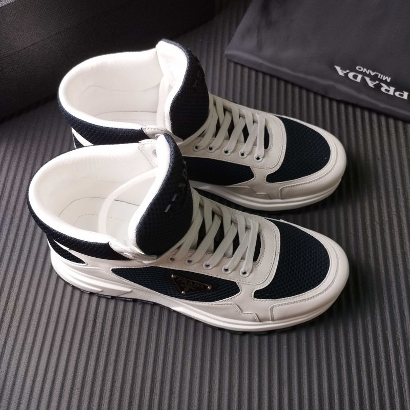 PRADA 네이비화이트 메쉬 운동화 001-196093