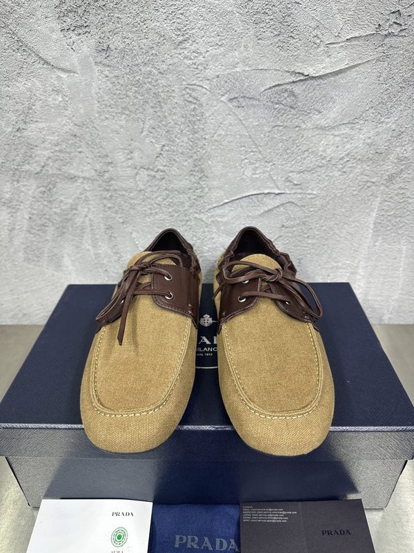 PRADA 레트로 남성 스플라이스 워시드 캐주얼 슈즈 001-196119